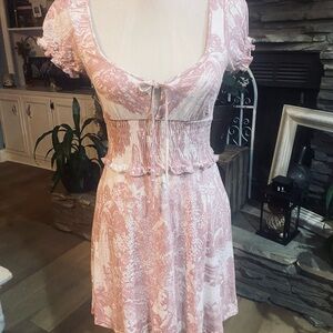 Urban Outfitters 🌸 Pink and White Floral Dress